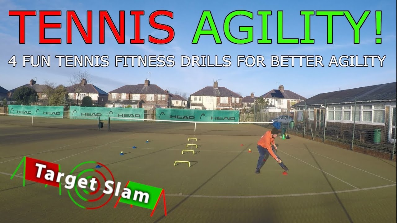 TENNIS AGILITY 4 Fun Tennis Fitness Drills for Better Agility! YouTube