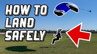 How to Safely Flare & Land a Canopy From a Skydive Tips & Tricks