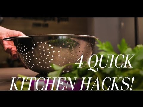 4 Quick Kitchen Hacks! | Mary Beth Albright's Food Hacks