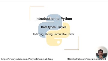 Introduction to Python: Tuples: Create, Concatenate, count, index
