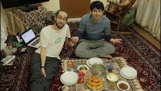 Irana vesperomanĝo · Repas du soir iranien