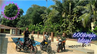 BANGALORE TO GOA 600 KMS NON STOP IN 12 HRS | BANGALOREGOA BIKE RIDE | Honda CB350RS