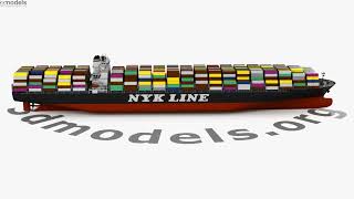 NYK Vega-class container ship 3D model by 3DModels.org