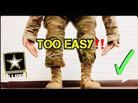 HOW TO TIE YOUR MILITARY BOOTS | 2020