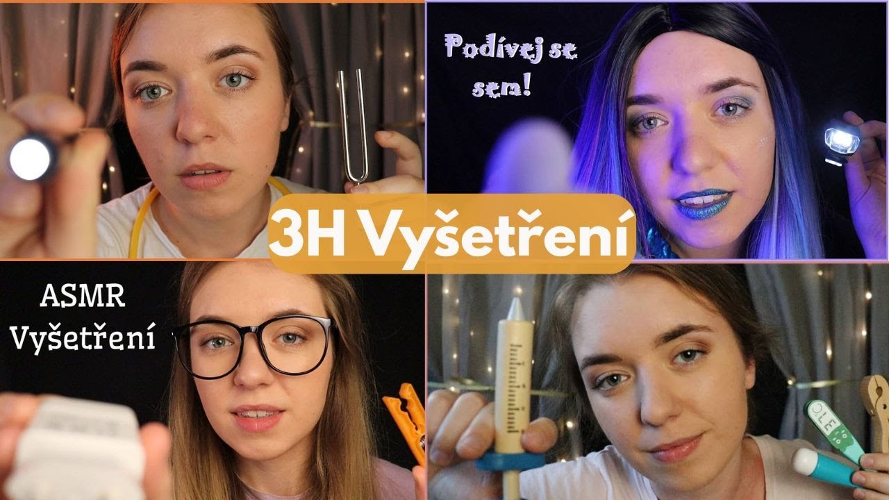 ASMR CZ 3H Lékařského vyšetření!! 👩‍⚕️🩺