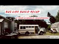 Bus Build Recap | 2 Year Schoolie Conversion and Counting | Patience with Bus Life