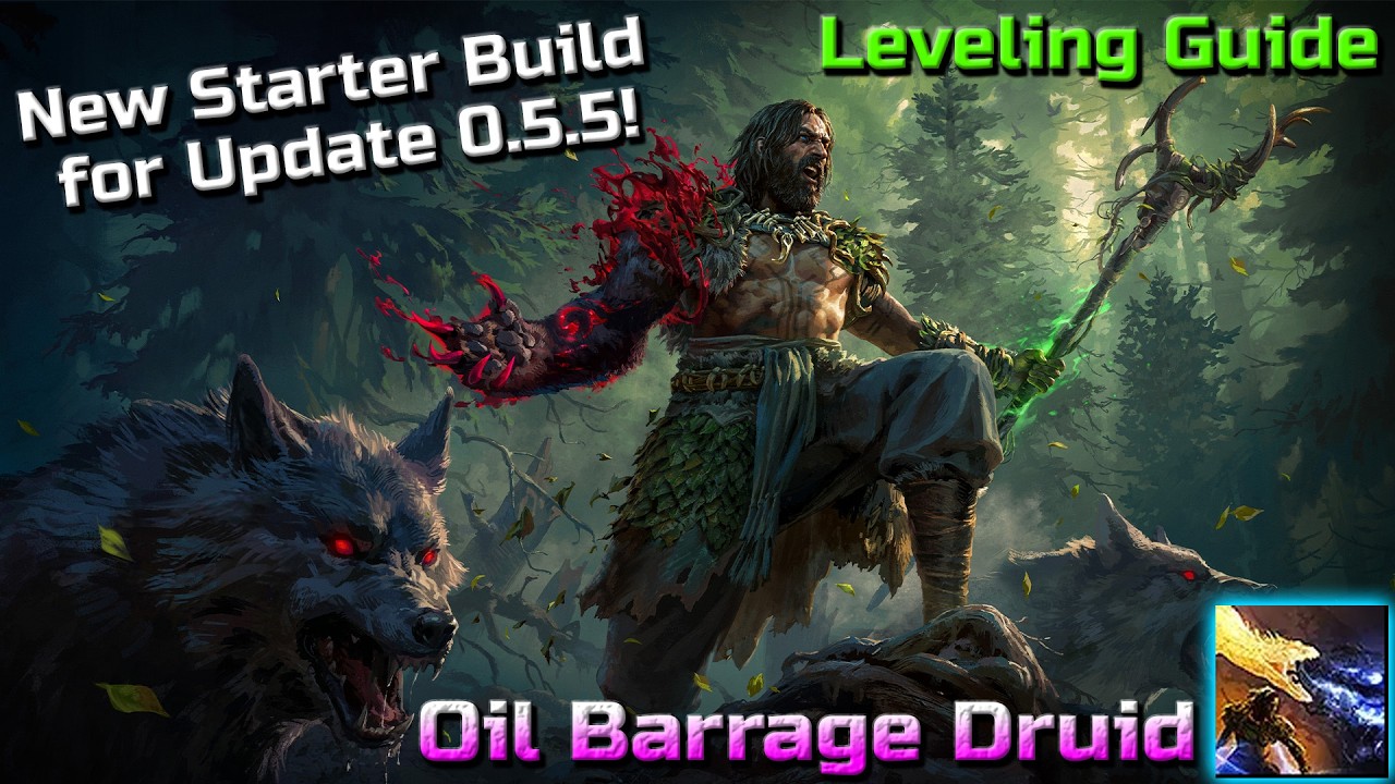 The Best Starter Build I've Made - Oil Barrage Ice Nova Druid Shaman Leveling Guide - PoE2 0.5.5