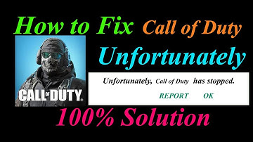 How to fix Call of Duty App Unfortunately Has Stopped Problem Solution - Call of Duty Stopped Error