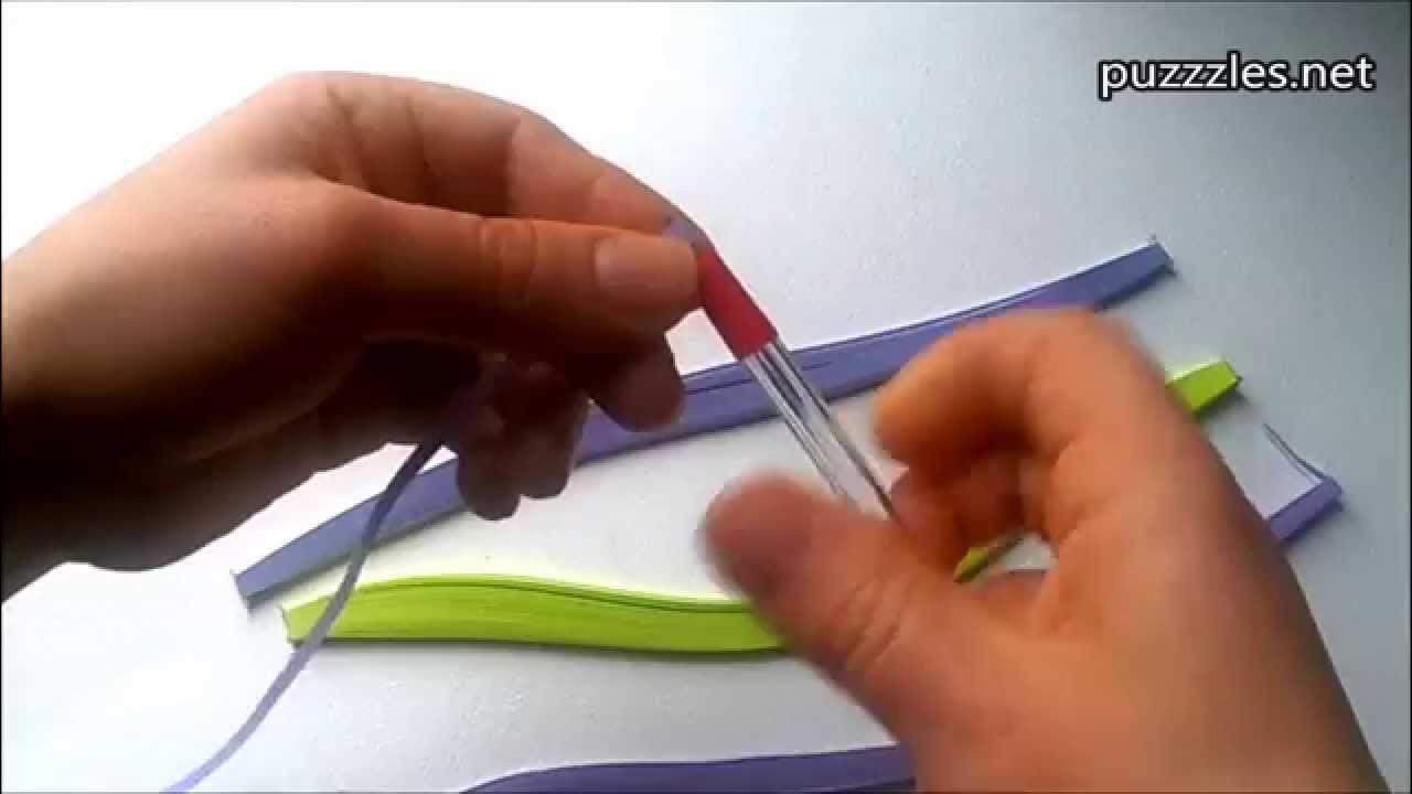 Бумага для квиллинга в полосках одного цвета - YouTube