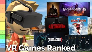 The Best VR Games Tier list