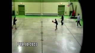 Pickleball 2-10-2023 Gary does his best Michael Jackson moonwalk dance.