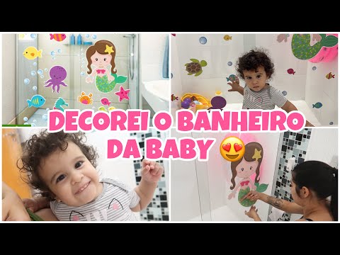 DECOREI O BANHEIRO DA SCARLETT SOPHIE ? TEMA FUNDO DO MAR! ELA AMOU! | Lidiane Pícculi