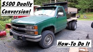 Turning My Truck Into A Dually The "Redneck" Way