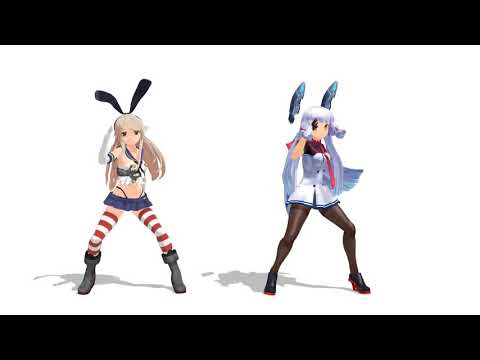 【MMD】島風＆叢雲「Shake It Off」Ver.2 (フルHD/60fps)【艦これ】