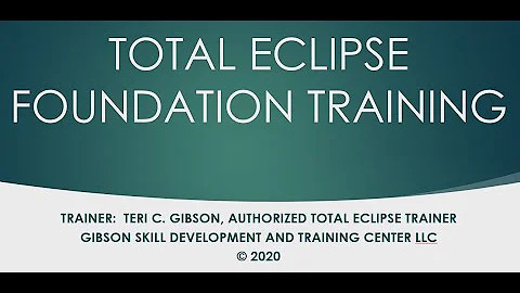 Introduction of Teri C. Gibson, Total Eclipse Trai...