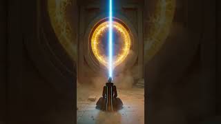 Allien repairs a glowing device#SciFiHorror#AncientMystery#PyramidSecrets#AlienEncounter#MummyAwaken
