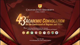 CSU Carig Campus 43ʳᵈ Academic Convocation for the Conferment of Degrees and Titles