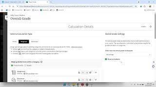 Blackboard Gradebook setup