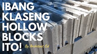 Ang Hollow Blocks na Matibay!