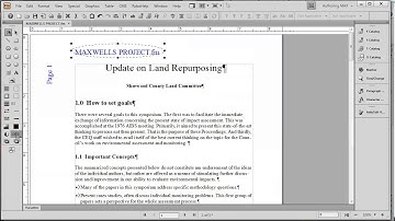 FrameMaker and Word: Page Headers/Footers