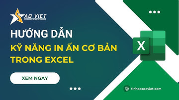 Hướng Dẫn Học Excel Cho Người Mới Bắt Đầu - Kỹ Năng In Ấn Trong Excel – Tin Học Sao Việt