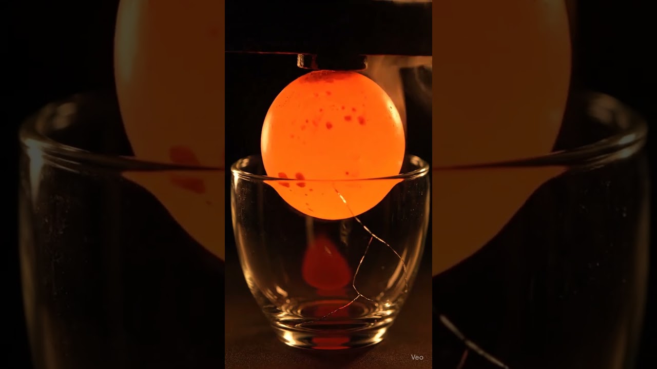 🔥 Hot Iron Ball vs Glass – The Most Satisfying Reaction You’ll Ever See! 🔥