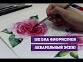 Рисуем акварелью. Школа флористки. Watercolor sketch