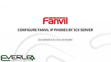 Configure Fanvil ip phone by 3cx server in local network