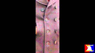 Women's Classic Navy Pea Coat