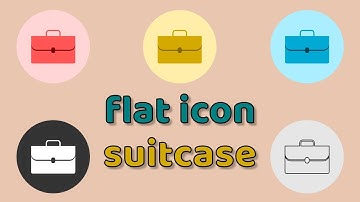 Flat Design | Suitcase Icon | Inkscape Tutorial for Beginner