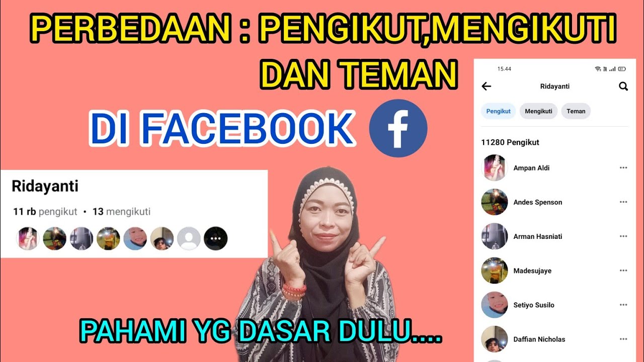 PERBEDAAN PENGIKUT MENGIKUTI DAN TEMAN DI FACEBOOK||PENGIKUT FACEBOOK ...