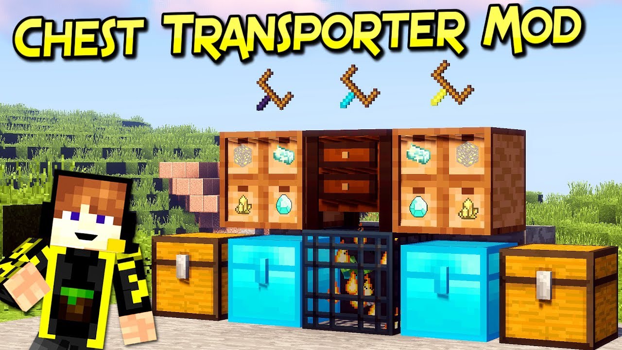 Chest Transporter Mod Mueve Cofres Y Spawners Minecraft 1.12.2 1.