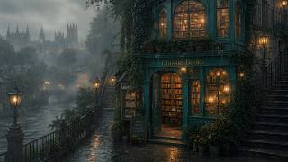 Mysterious Gothic Bookstore by the Riverside | Ideal Place to Read a Classic Book | Dark Academia