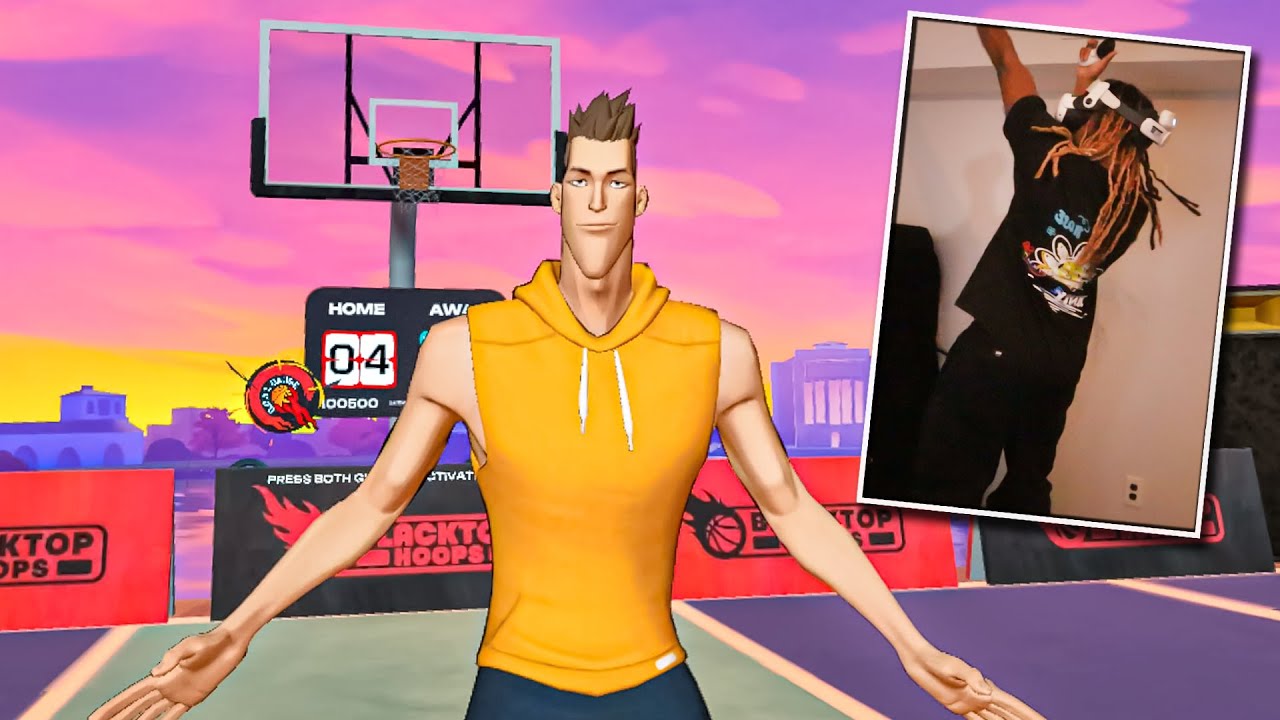 The most DISRESPECTFUL Basketball 1v1 in VR! (Blacktop Hoops)