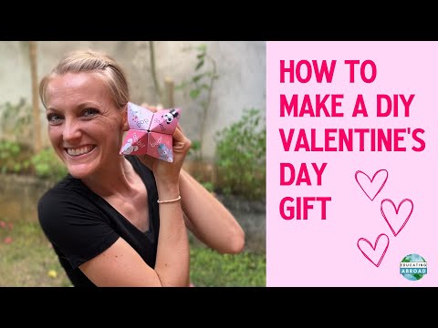 How to Make a Cootie Catcher | DIY Classroom Valentine’s Day Activity | Fortune Teller Valentine