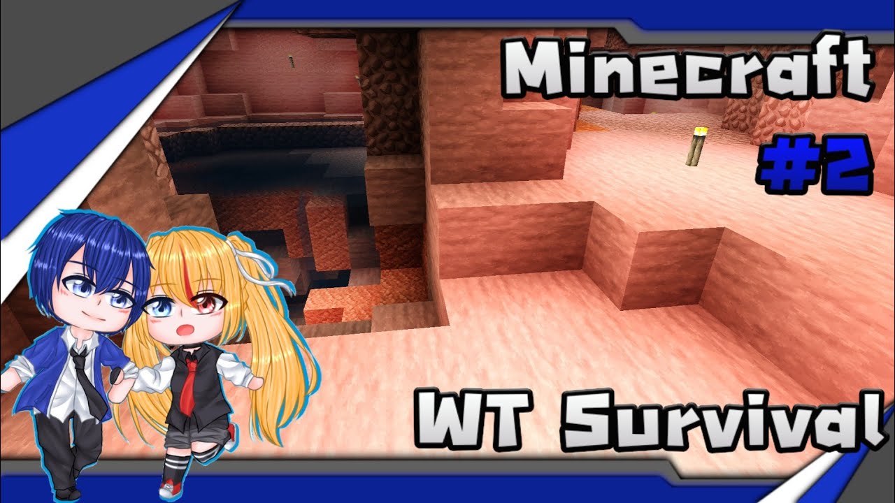 [Minecraft WT Survival] #2 การลงเหมืองถ้ำของสองเรา - YouTube