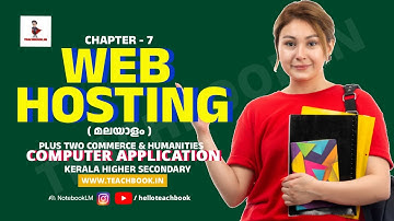 PLUS TWO COMMERCE & HUMANITIES COMPUTER APPLICATION CHAPTER 7 | WEB HOSTING | @helloteachbook