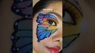 Viral Eye Makeup Tutorial ✨Aesthetic Butterfly Look@callmejumi#eyemakeup #makeup #butterfly #diy