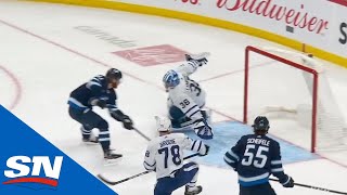 Jets Break In The Odd Man Rush, Mark Scheifele Feeds Kyle Connor For Goal