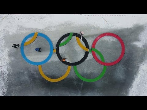 Finnish inventor builds ice carousels in the shape of Olympic rings ahead The Winter Games