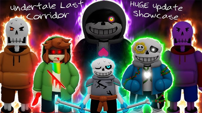 Papyrus with Outertale, Underworld, Horrortale skins showcase, ULC