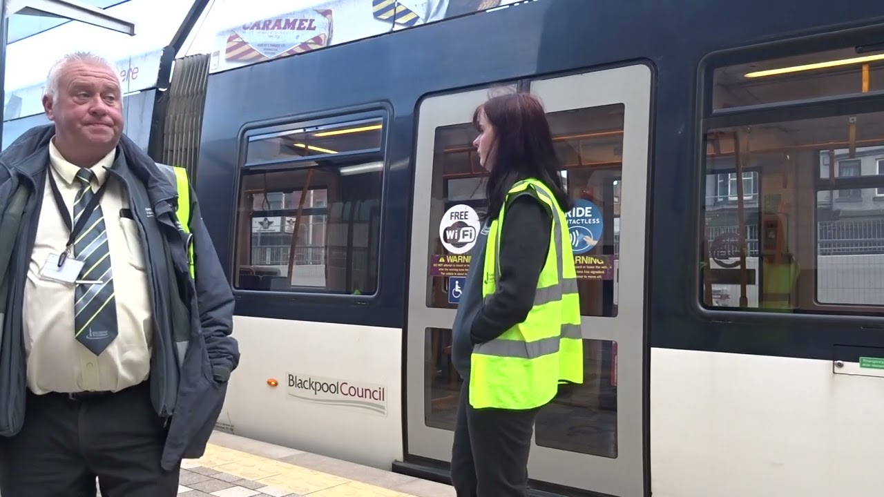 Blackpool North Tram Station Second Tram in