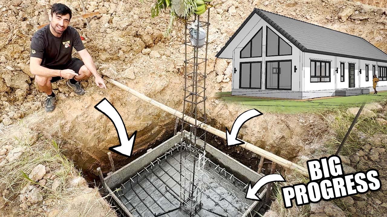 DREAM HOME BUILD in THAILAND - PART 2 CONCRETE POUR