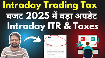 Tax on Intraday Trading India | Intraday Trading ITR Filing | Intraday Trading Income Tax India