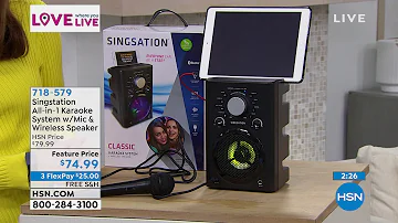 Singsation SPKA30Q AllinOne Karaoke System with Micropho...