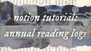 TUTORIAL | how to make a reading log on notion 📖