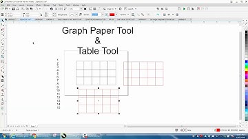 Corel Draw Tips & Tricks Table Tool and more part 3 Graph Paper