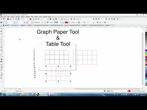 41 corel draw tutorials graph paper tools using the graph paper tool
