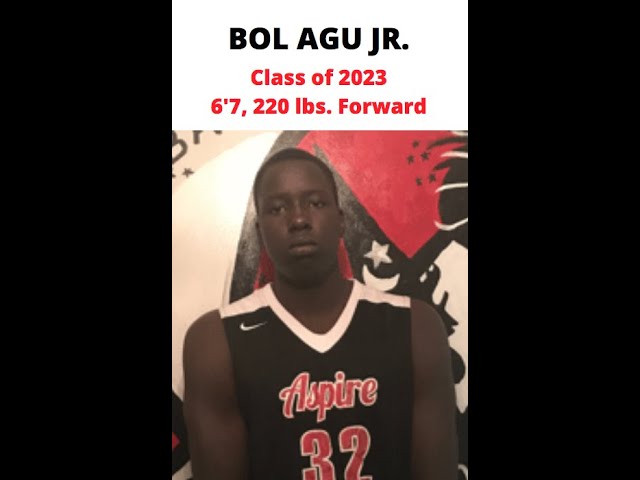 Aspire Academy HS: Bol Agu Jr. - 6'7, 220 lbs. F - c/o '23 2019-20 Season Highlights - YouTube