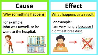 CAUSE vs EFFECT 🤔 | What's the difference? | Learn with examples